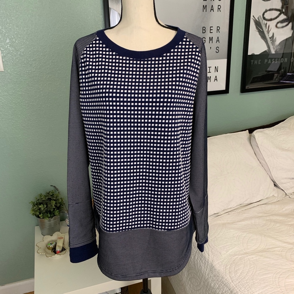 Opening Ceremony Blue White Crewneck Sweatshirt L
